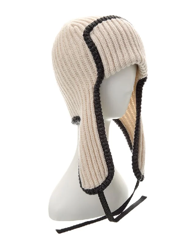 Brunello Cucinelli Ribbed Knit Cashmere Hat