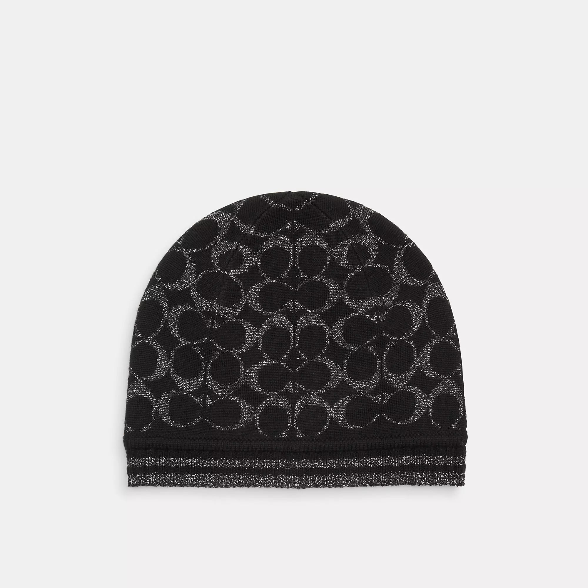 Coach Outlet Signature Metallic Knit Beanie