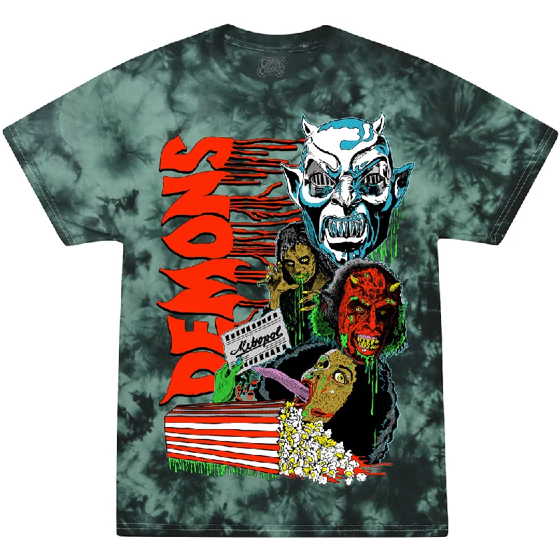 DEMONS: RETRO HORROR - TIE-DYE T-SHIRT (POSSESSION SLIME)