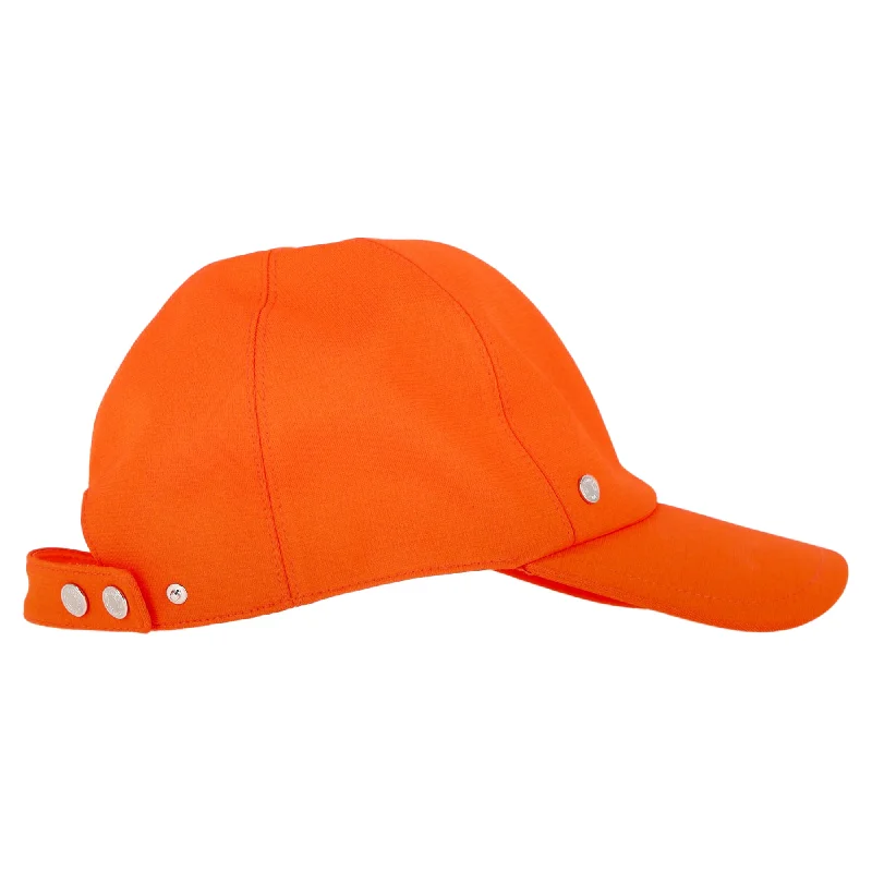 Hermès Serena Adjustable Baseball Hat in Orange Cotton