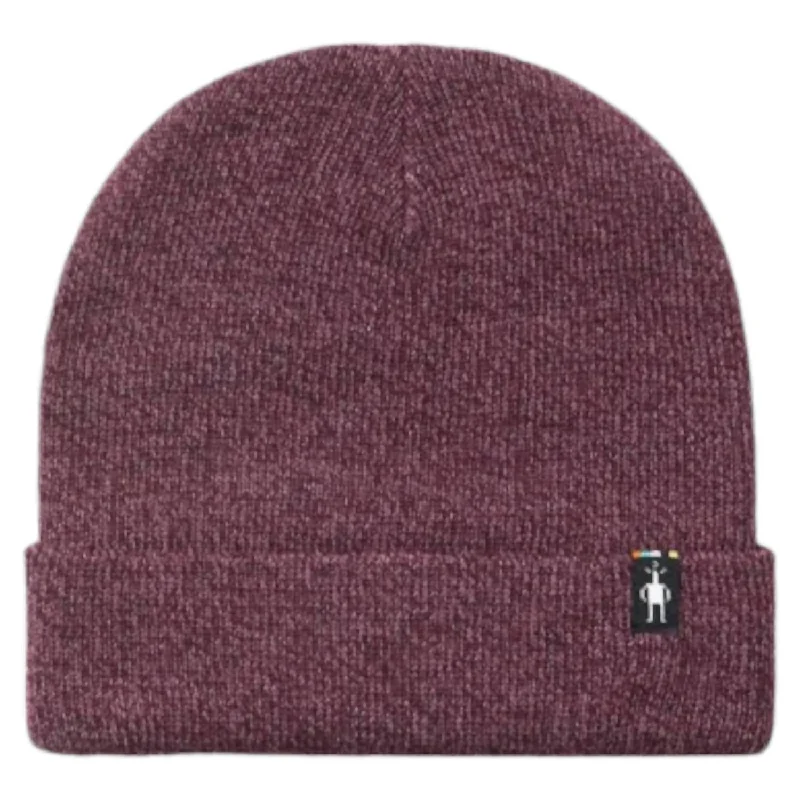 Women's Cozy Cabin Beanie In Argyle Purple Heather