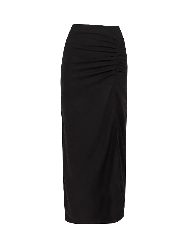 Clara Long Skirt - Black