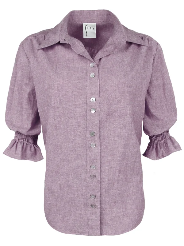 GAMEDAY! Sirena Shirt Purple Hemp/Cotton Blend