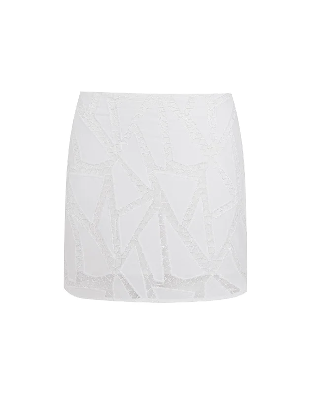 Luna Mini Skirt - Off White