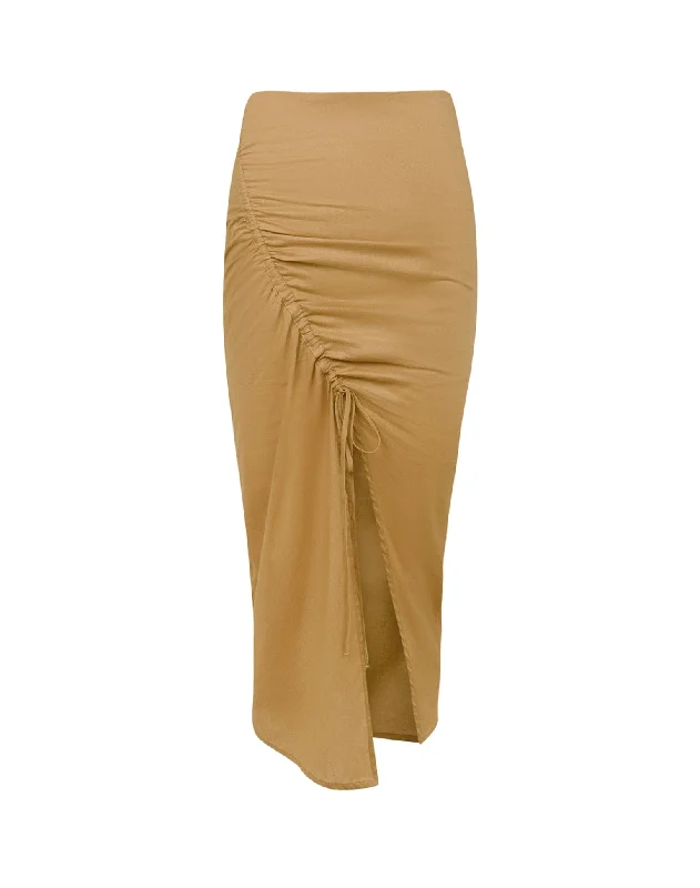 Misa Midi Skirt (exchange only) - Walnut