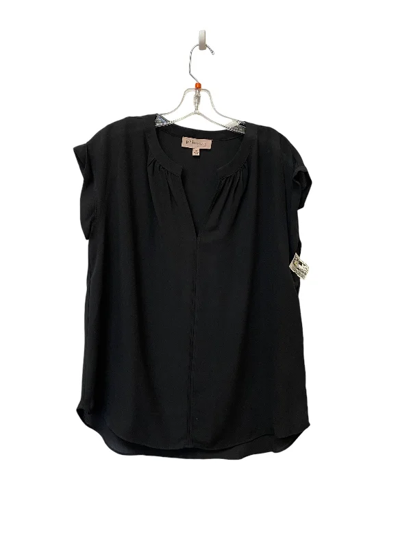 Top Sleeveless By Philosophy In Black, Size: M