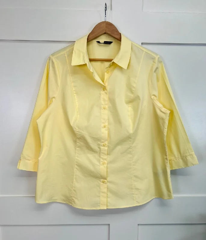 Yellow Cotton Rich Fitted Shirt