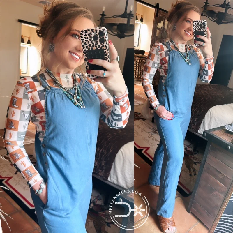 Chambray Denim Jumpsuit