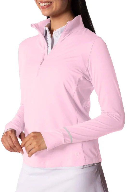 Rose Pink Fabulous Mock Pullover