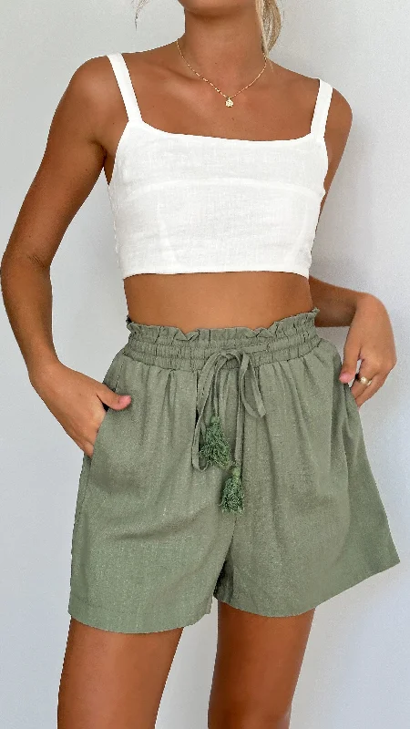 Aylah Shorts - Khaki