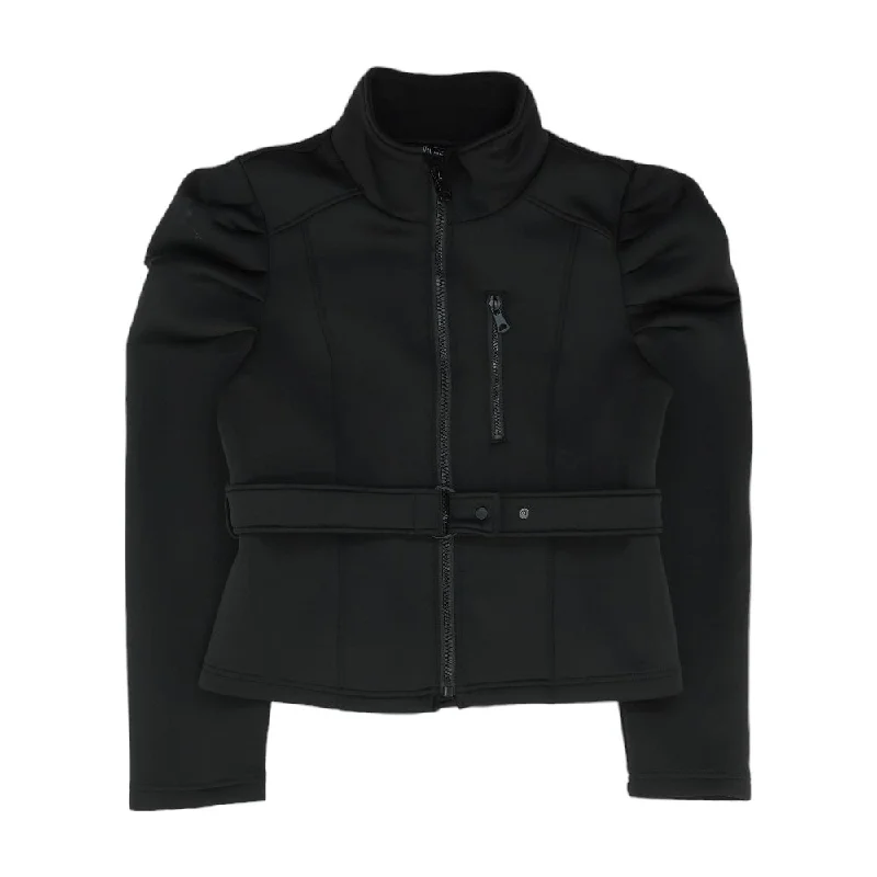 Black Solid Active Jacket