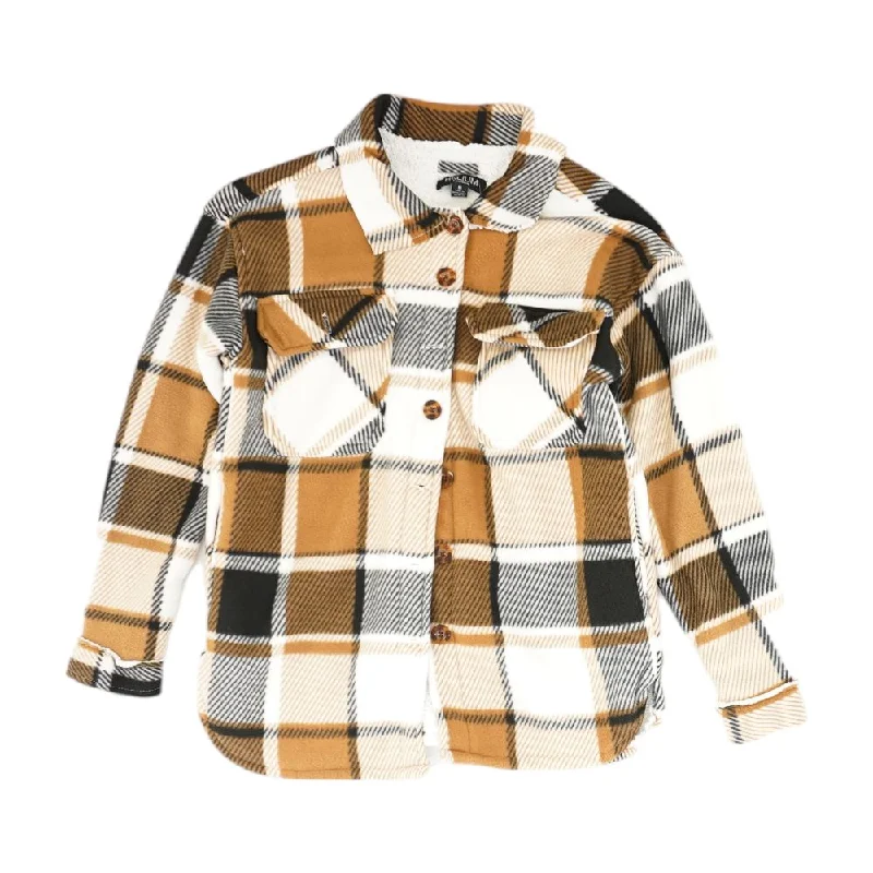 Brown Plaid Lightweight Jacket