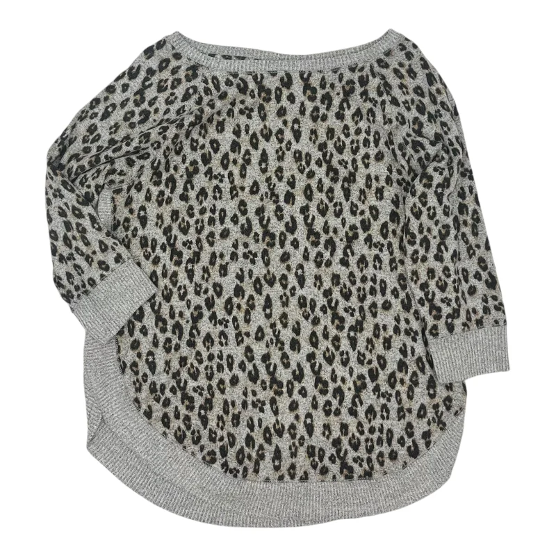 Top 3/4 Sleeve By Maurices In Animal Print, Size:L