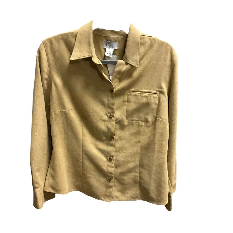 Top Long Sleeve By Ann Taylor In Yellow, Size: Lp