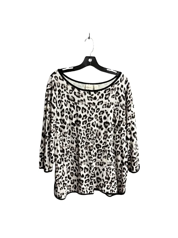 Top Long Sleeve By Chicos In Animal Print, Size: Xl