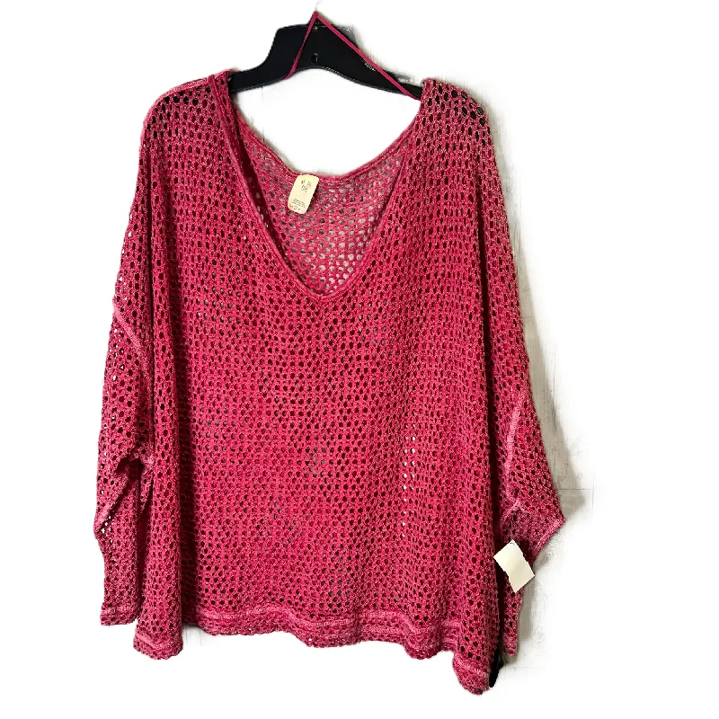 Top Long Sleeve By We The Free In Pink, Size: S