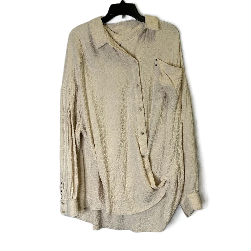 Top Long Sleeve By We The Free In Tan, Size: L