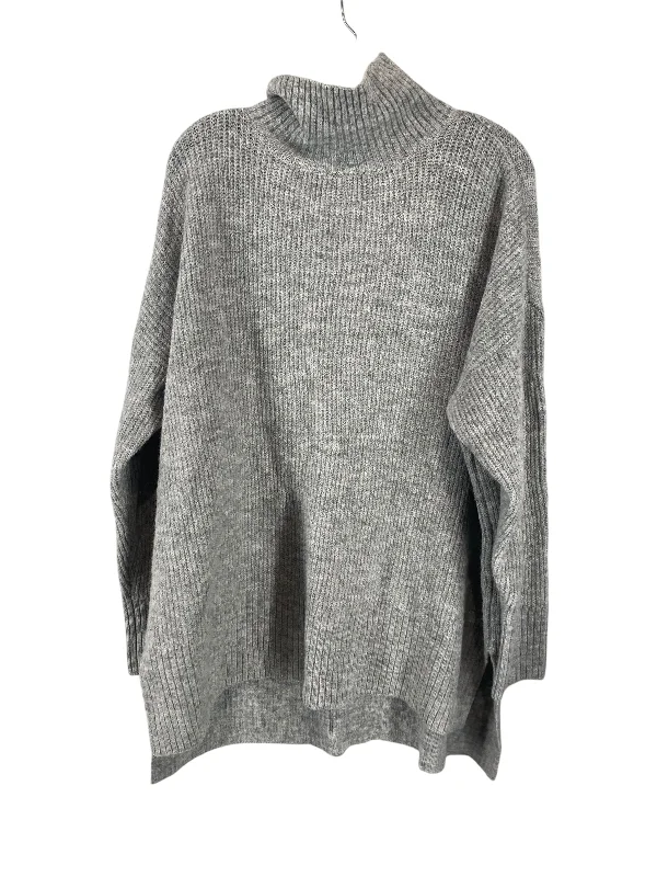 Top Long Sleeve By West Bound In Grey, Size: Xl