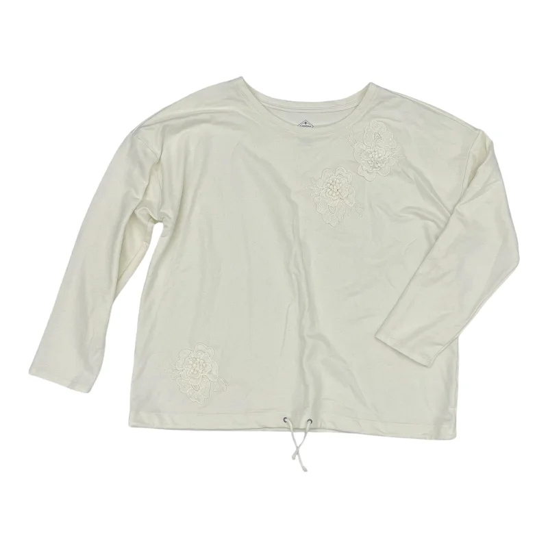 Top Ls By St Johns Bay In Cream, Size:Xl