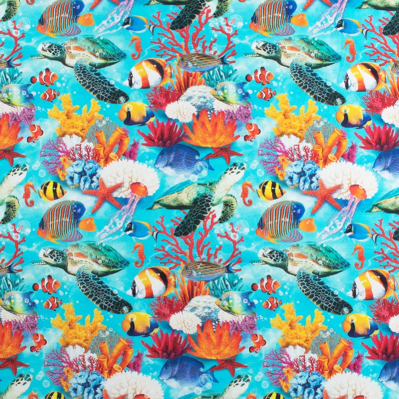 Windham Fabrics - Printed Cotton -DEEP SEA - 004 - Turquoise