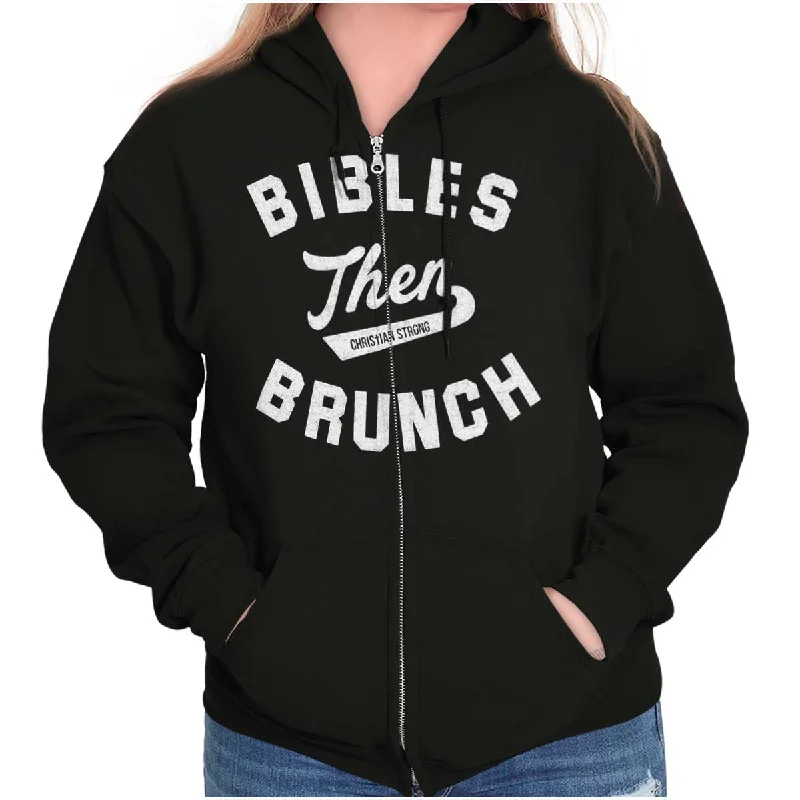 Bibles Then Brunch Zip Hoodie