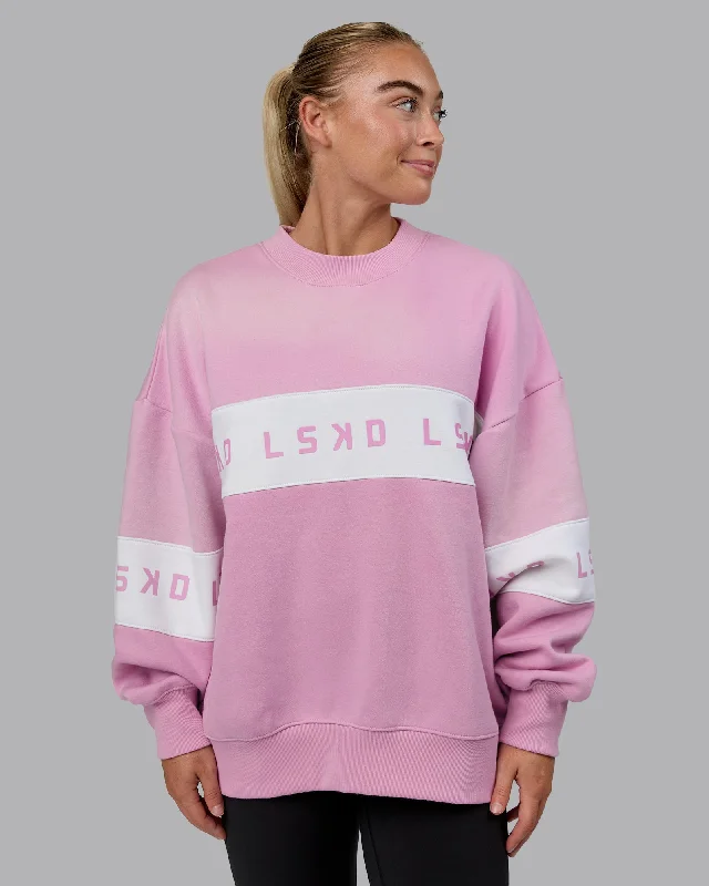 Disc Oversized Sweater - Bubblegum-Light Bubblegum