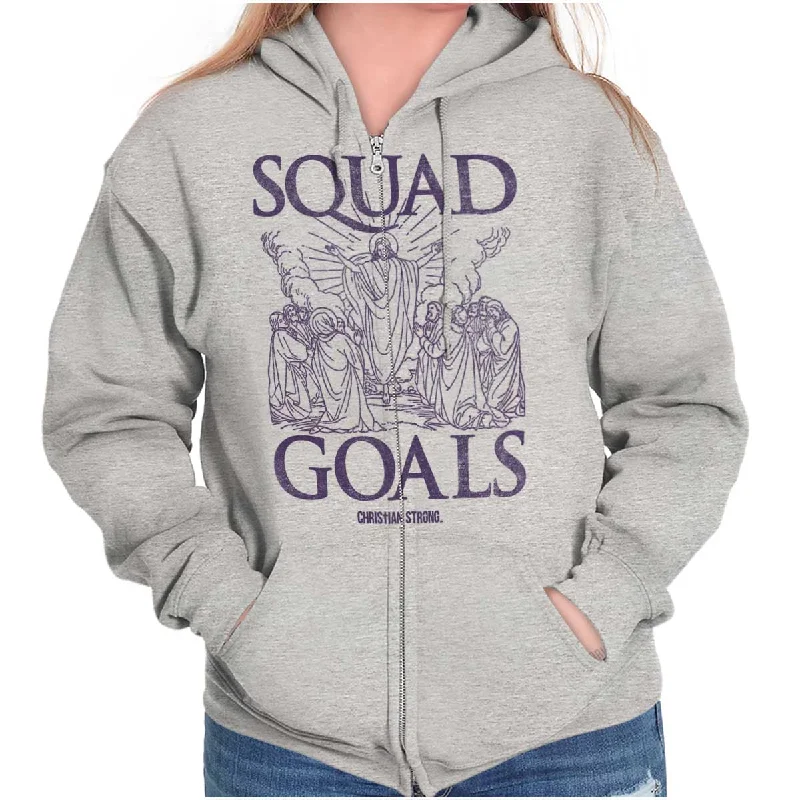 Jesus Squad Goals Zip Hoodie