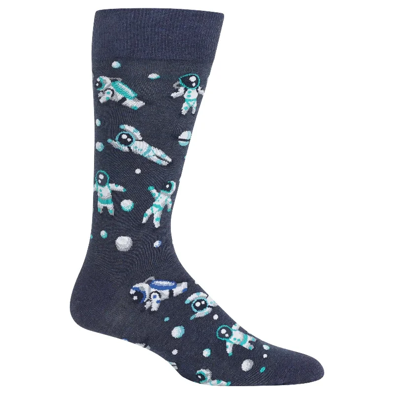 Hot Sox Mens Astronauts Crew Socks