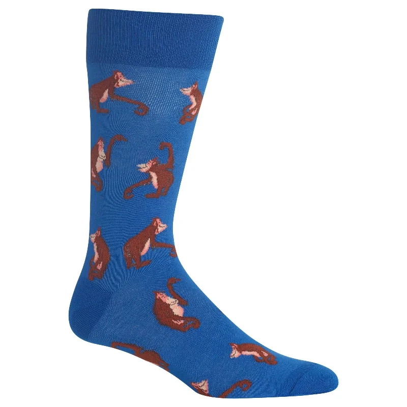 Hot Sox Mens Orangutans Crew Socks