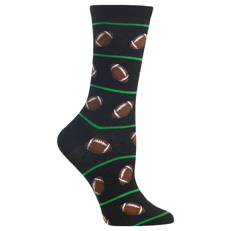 Hot Sox Womens Football Crew Socks