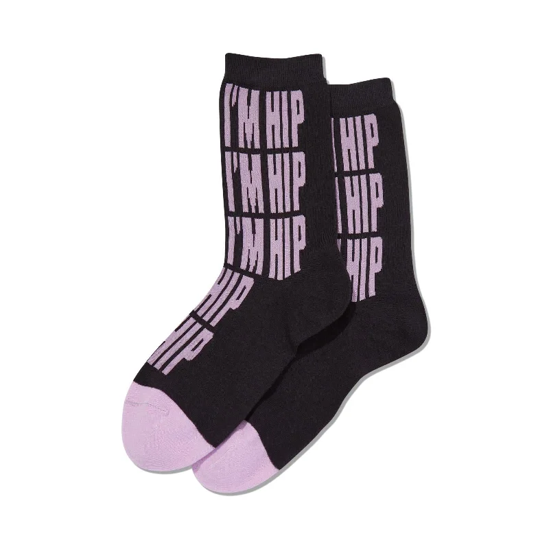 Hot Sox Womens Im Hip Crew Socks