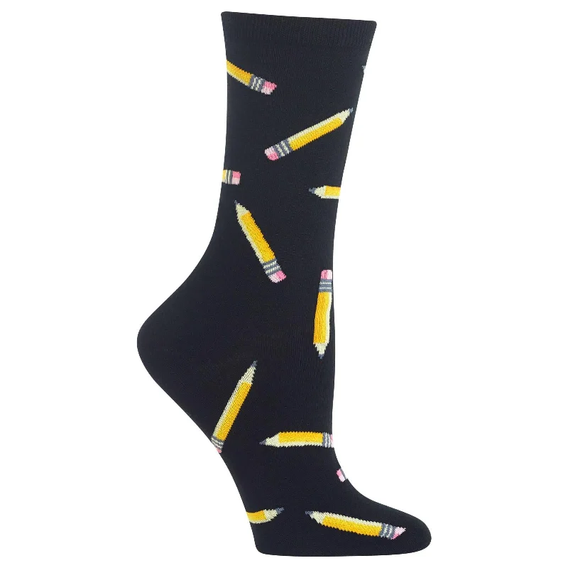 Hot Sox Womens Pencils Crew Socks