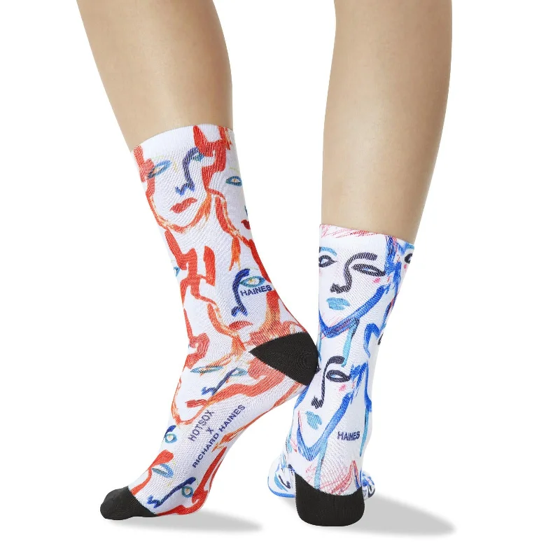 Hot Sox Womens Richard Haines Faces Tube Socks