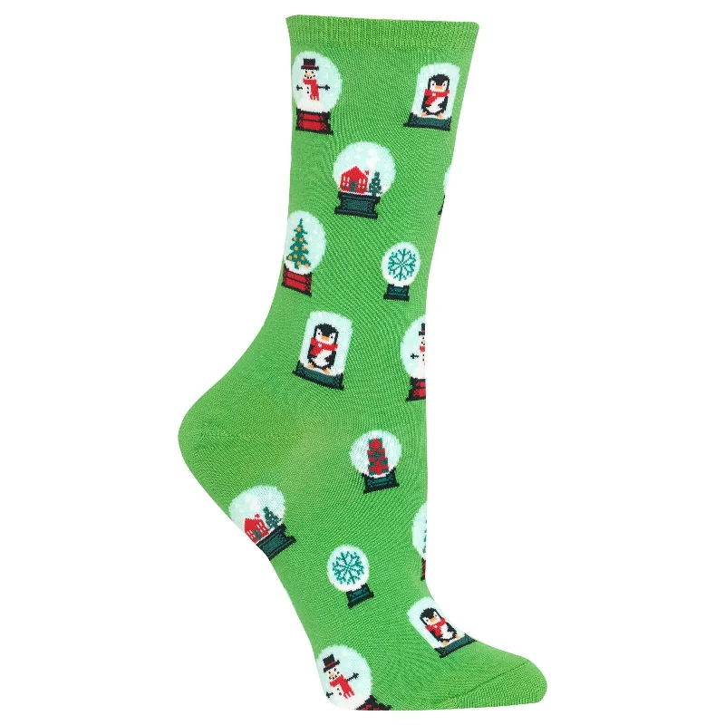 Hot Sox Womens Snowglobes Crew Socks